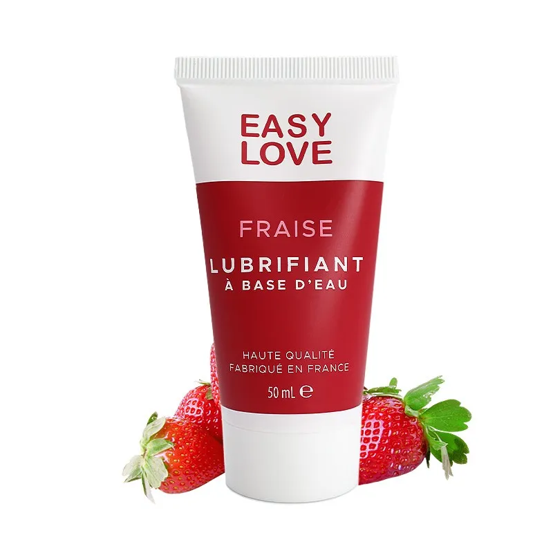 [ELLUB50] Gel lubrifiant à base d'eau - 4 saveurs - 50 ml (Fraise)