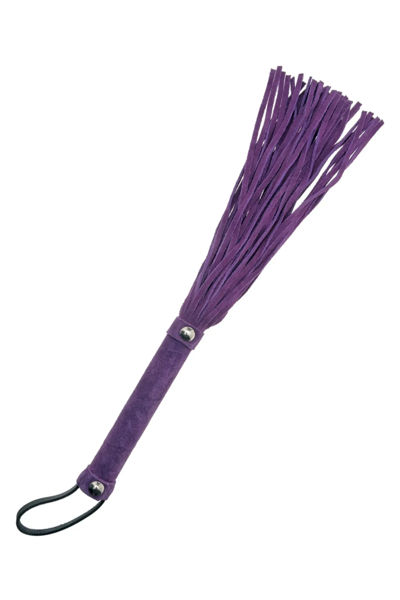 [6050340201] Martinet BDSM avec 40 lanières en cuir violet