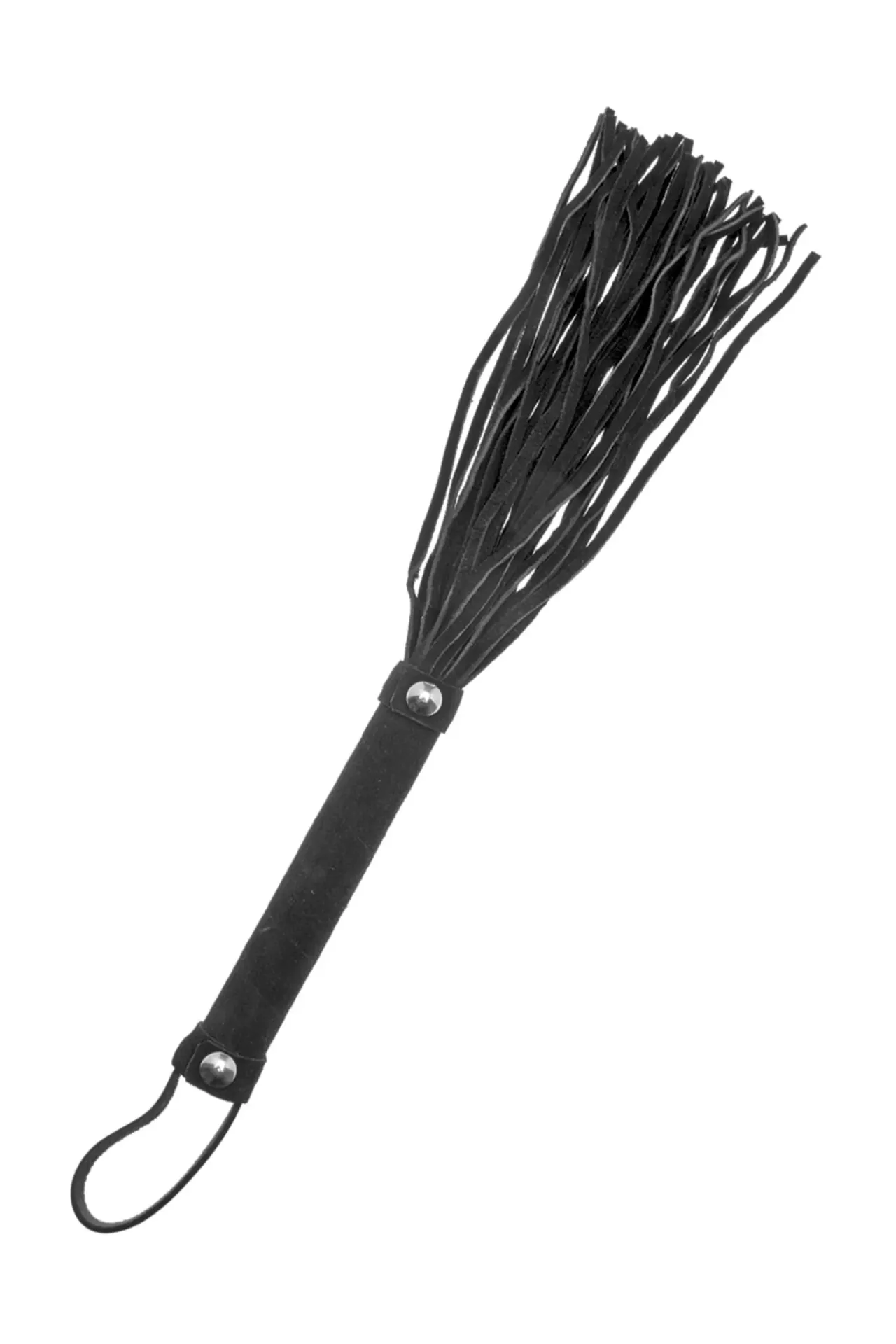 [6050340010] Martinet BDSM avec 40 lanières en cuir noir