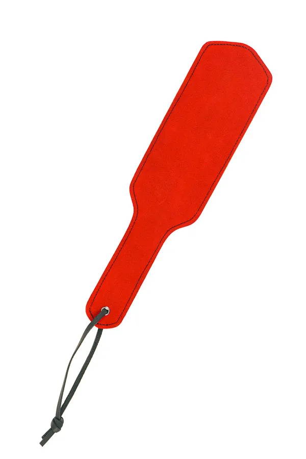[6050200030] Tapette paddle BDSM 33cm en cuir (ROUGE)