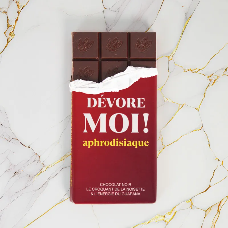 [CL001] Dévore Moi ! Chocolat Noir 70 % - Noisette et Guarana