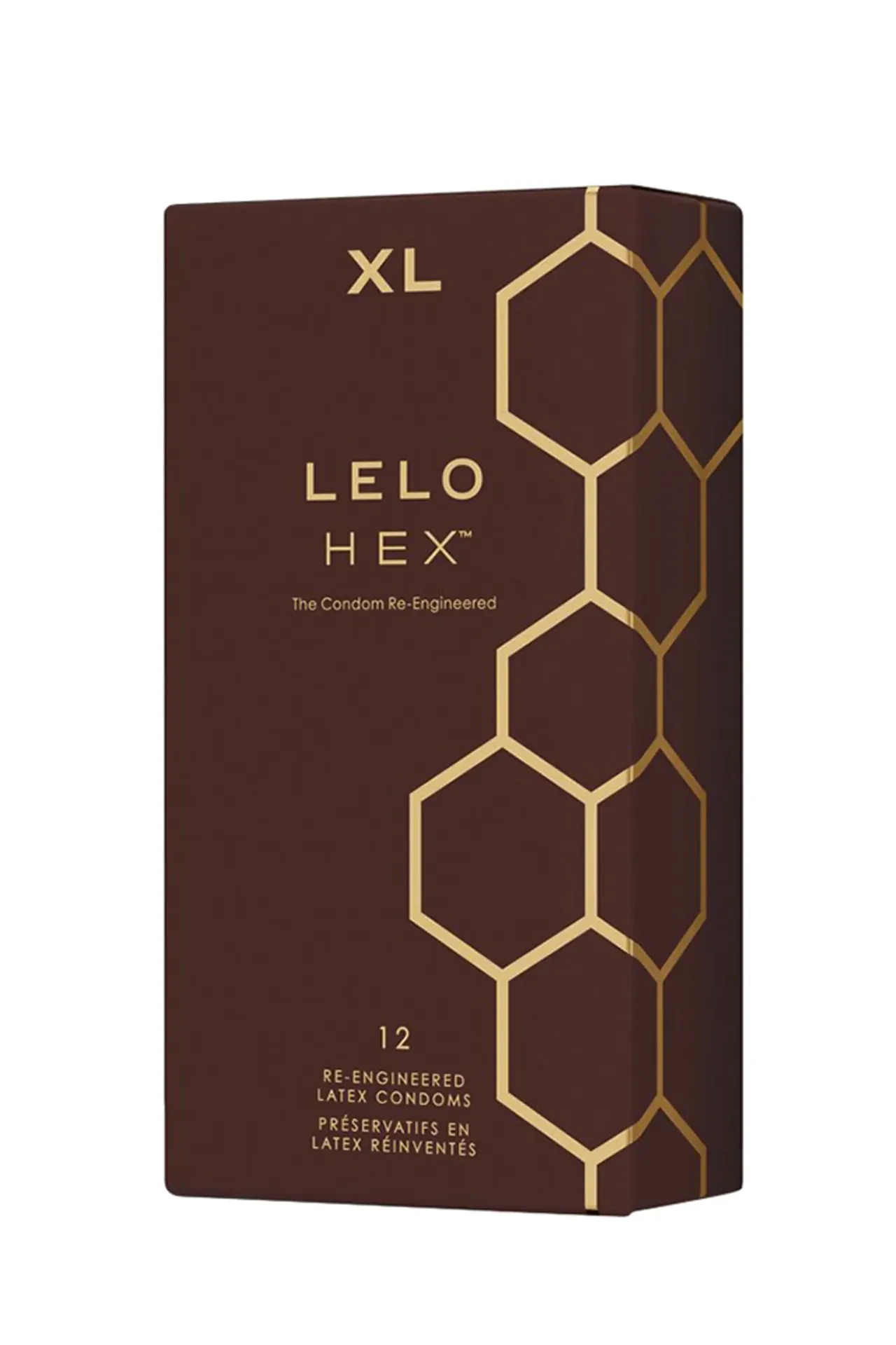Lelo Hex, 12 préservatifs XL en latex lubrifiés