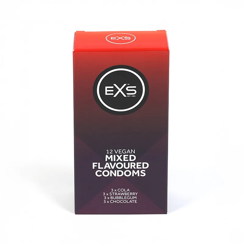 [12EXSMIXED] Préservatifs mélange de saveurs - 54 mm par 12