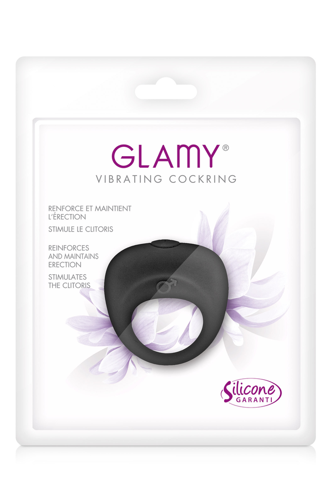 [5730000010] Glamy vibrating cockring (NOIR)